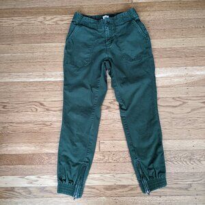 Pact Woven Twill Utility Jogger - Forest Green